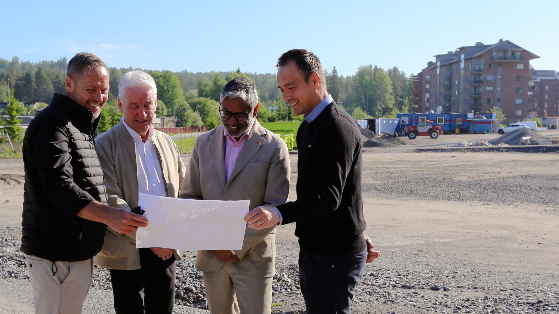 Bild på Johan Bäcklin, Kent Ögren, Fredrik Hansson och Tomas Hansson